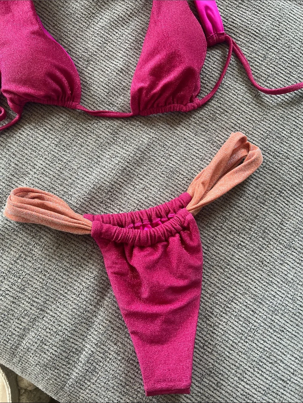 Monday Swimwear shimmery fuchsia